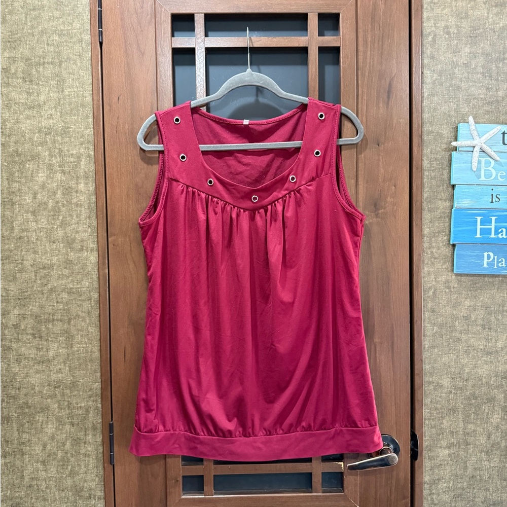 Chic Red XL Tank Top EUC